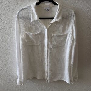 Calvin Klein Cream Textured Shirt